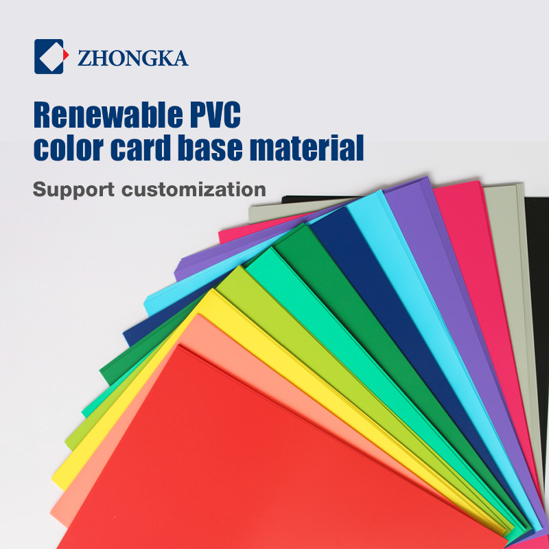 Renewable PVC color card base material