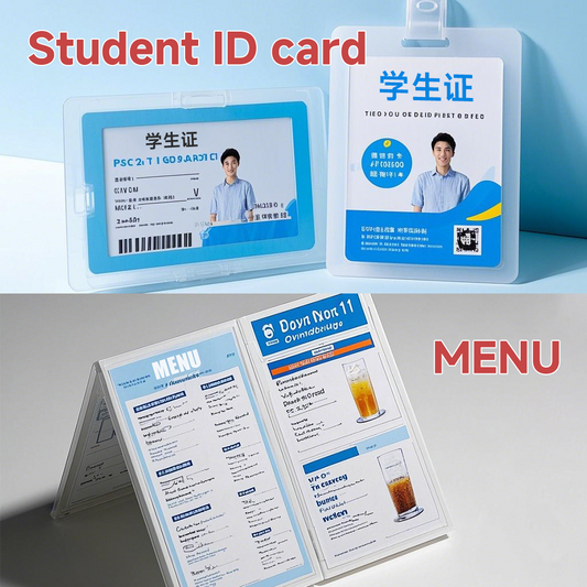 1 box of 50 sets of non laminated PVC printing materials